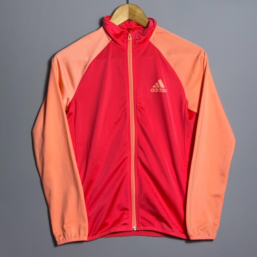 Adidas Full Zip Track Jacket Womens Size Medium ClimaProof‎ Windbreaker Running